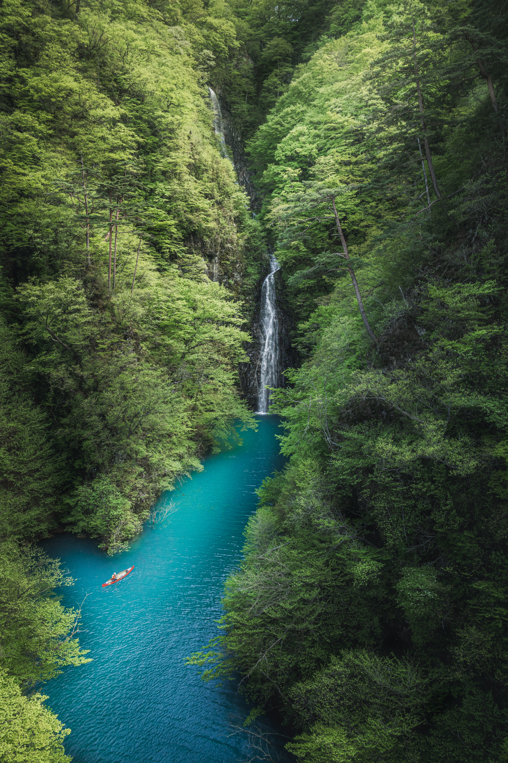 つなぐカンパニーながのはら会長賞【蒼に導かれて】（長野原町：不動の滝）