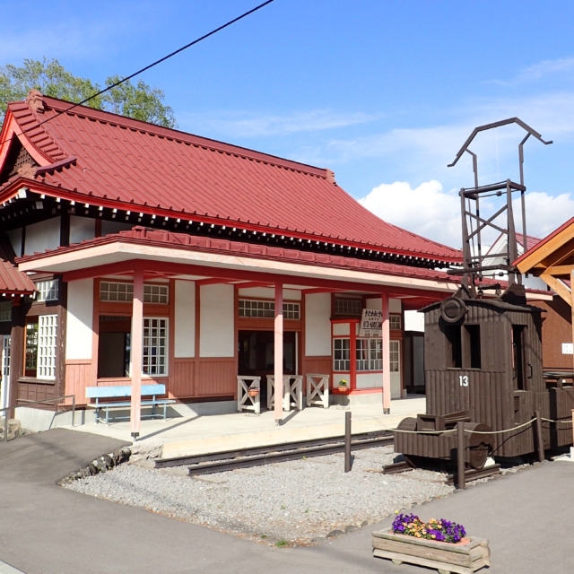 旧草軽電鉄北軽井沢駅舎