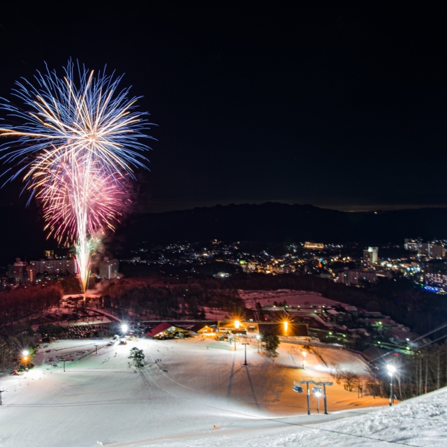 草津温泉「冬花火」(草津町)【2026年1月31日(土)・3月7日(土)】
