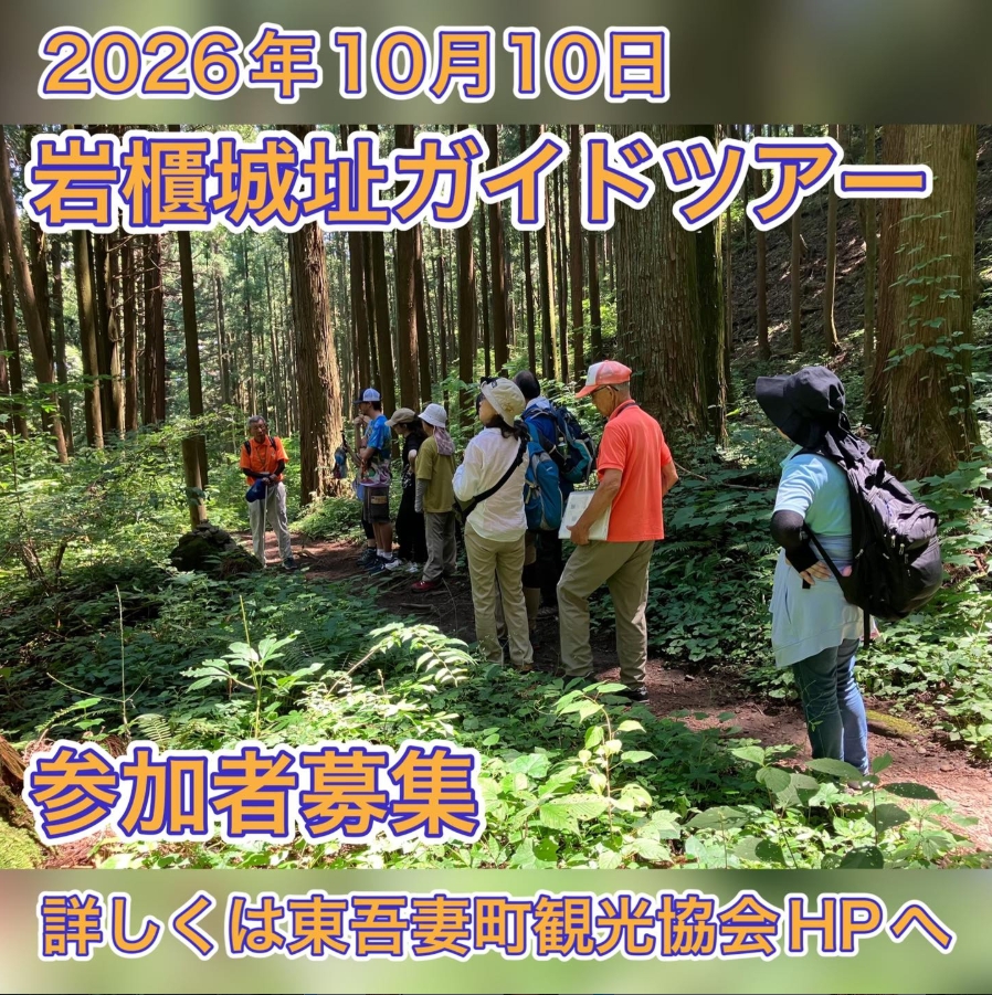 岩櫃城址ガイドツアー（東吾妻町）【10月10日（土）】